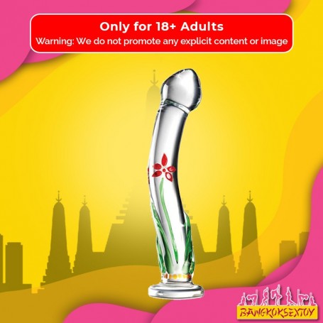 Flower Crystal Glass Dildo Sex Toy GD-004