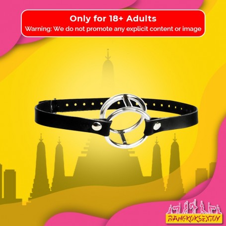 Double Metal Ring Gag for Him & Her BDSM-003