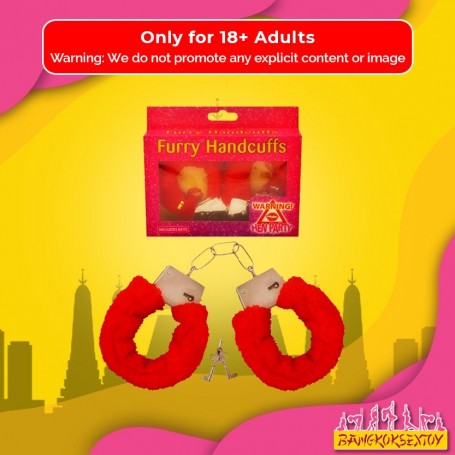 Fetish Fantasy Beginner's Furry Cuffs in Red BDSM-004