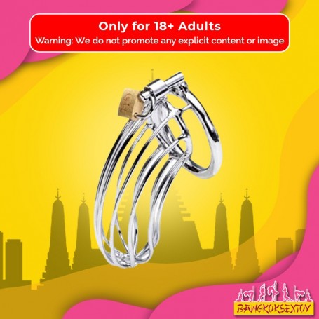 Stainless Steel Iron Wire Male Chastity Lock BDSM-016