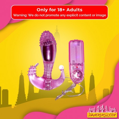 TRIPLE STIMULATTON SUPER STRONG SOFT RABBIT VIBRATOR RV-016