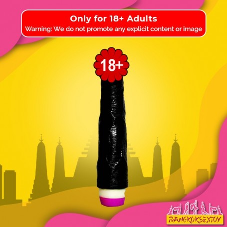 Super Natural Black Silicone Realistic Vibrator RSV-011