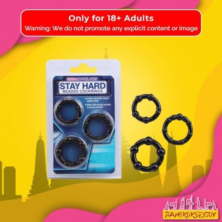 STAY HARD BEADED COCKRINGS CR-020