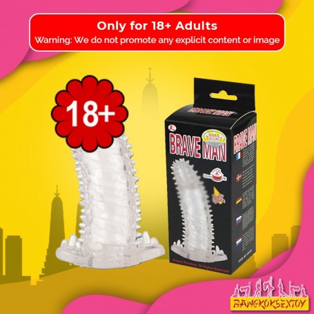 BRAVE MAN Crystal Penis Extension Sleeve PES-024