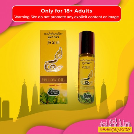 Thai herbal massage yellow oil THP-001